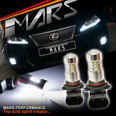2x MARS Performance High Power Projector LED SMD White Fog Light Bulbs for Lexus Is250 Is350 XE20 2005 - 2013 - Mars Performance